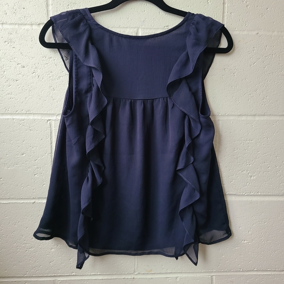Express Ruffle Square Neck Tank - Picture 5 of 9